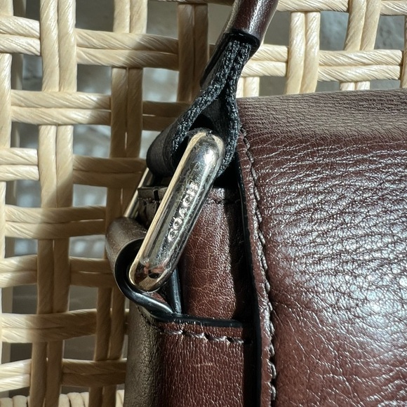 Coach Brown Leather Messenger Bag - Picture 10 of 16